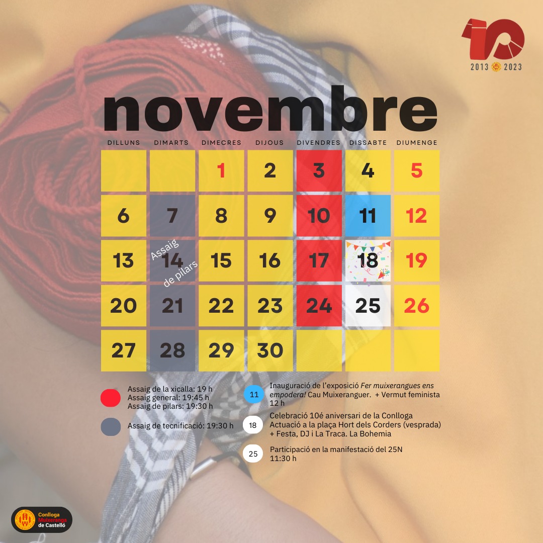 Calendari de novembre 2023