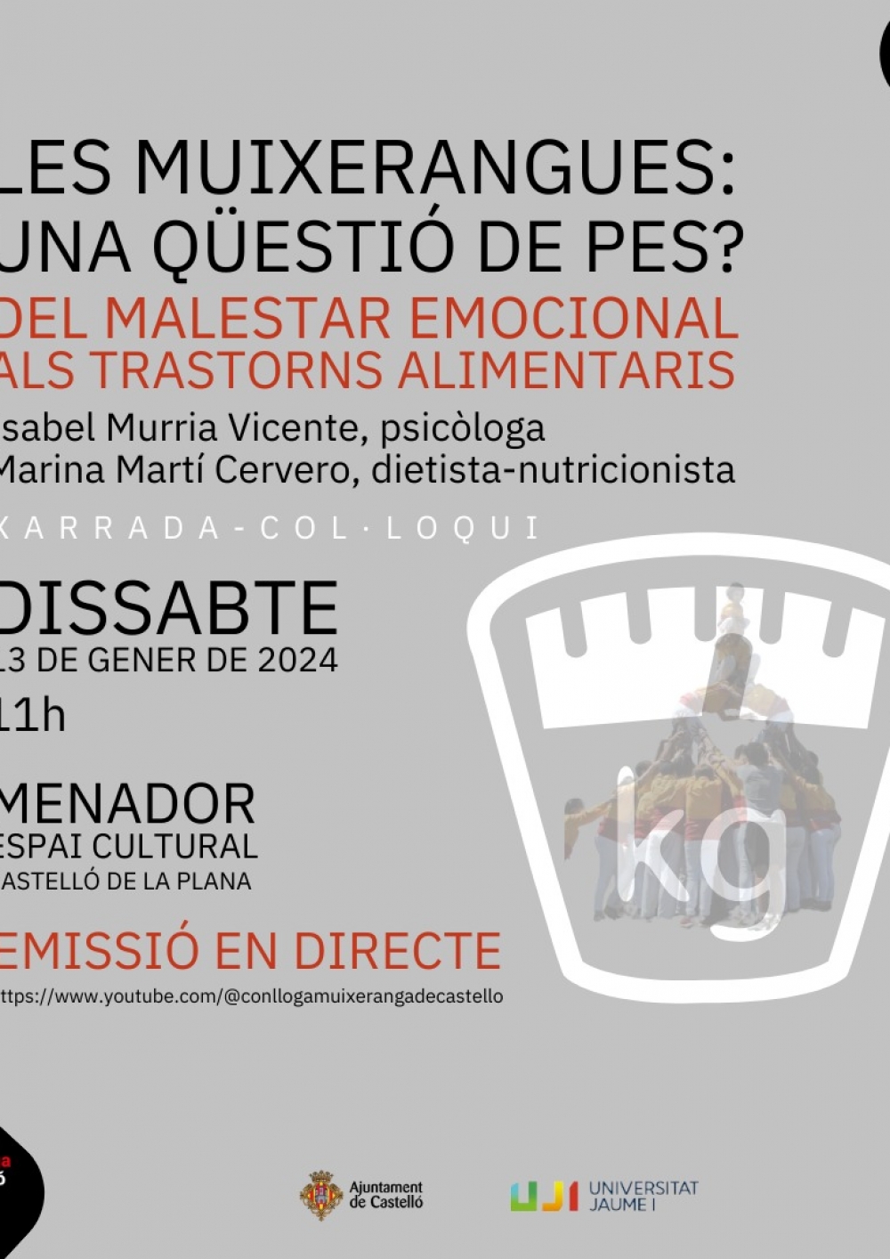 Les muixerangues: una q&uuml;esti&oacute; de pes? Del malestar emocional als trastorns alimentaris