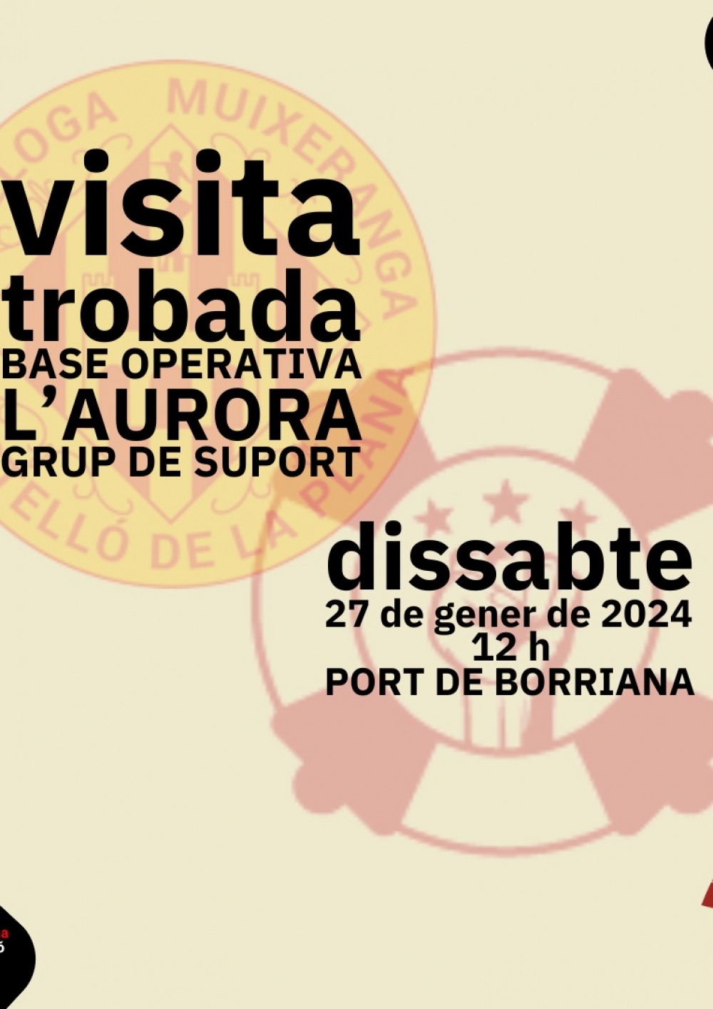 Visita a la base del Grup de Suport L'Aurora