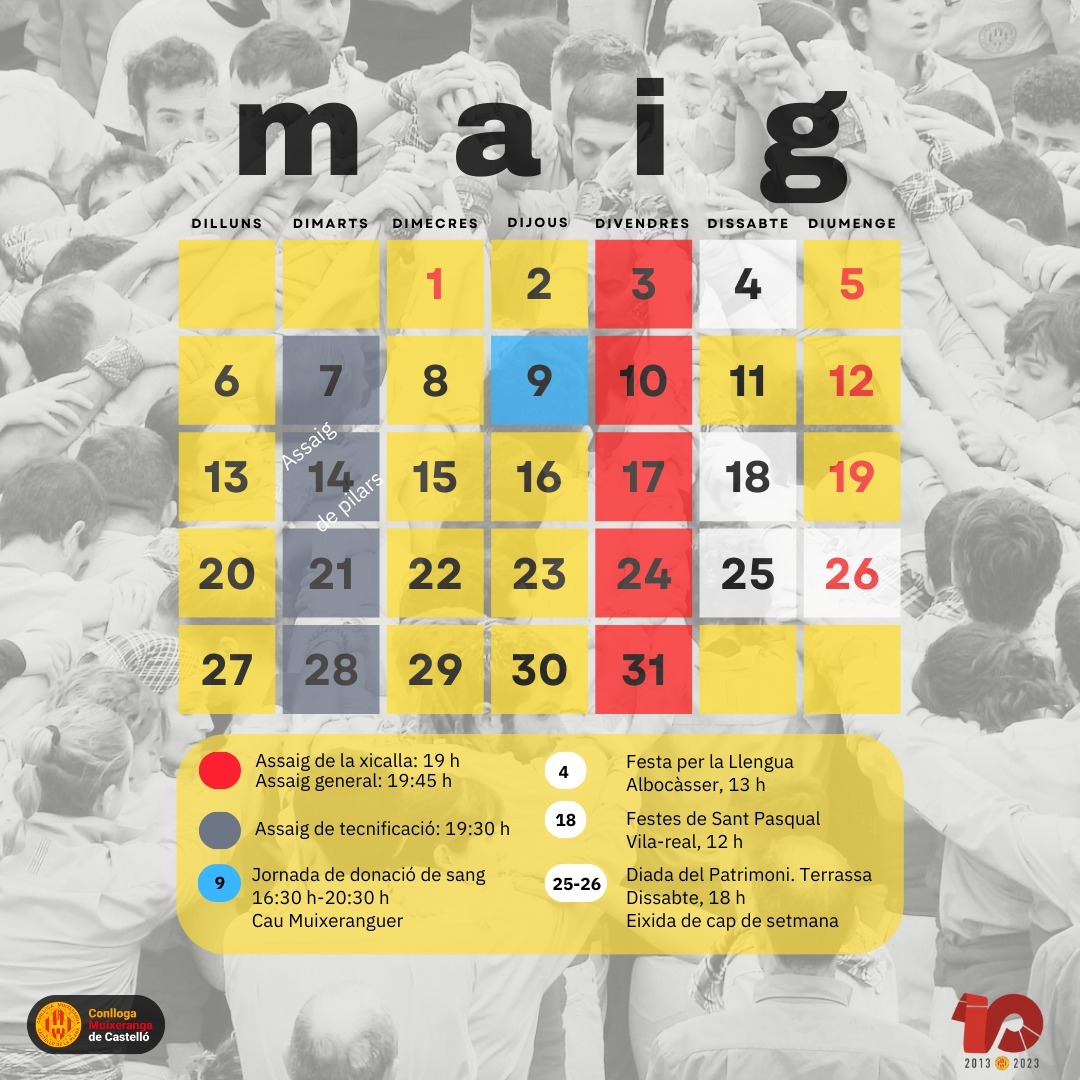 Calendari de maig