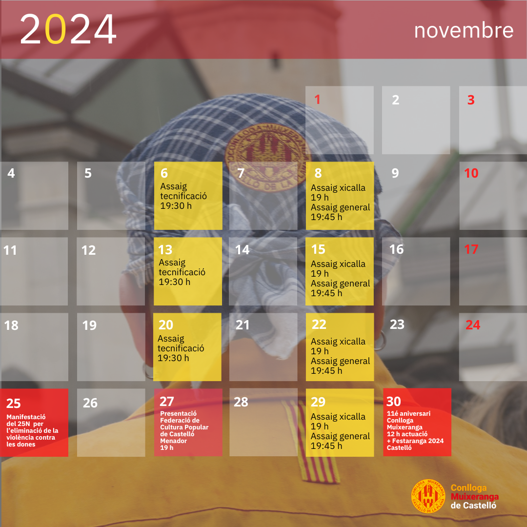 Calendari de novembre