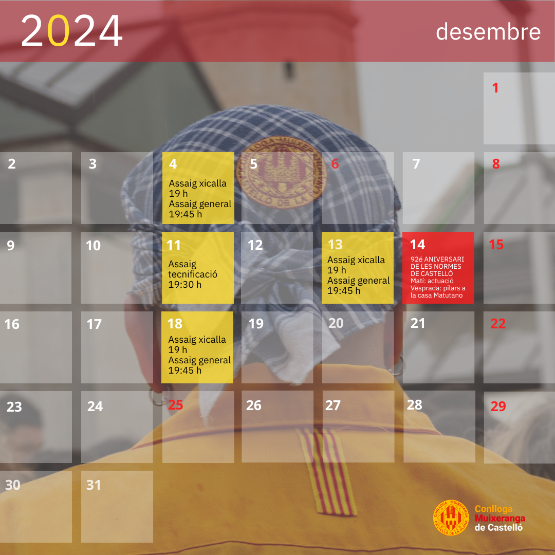 Calendari de desembre