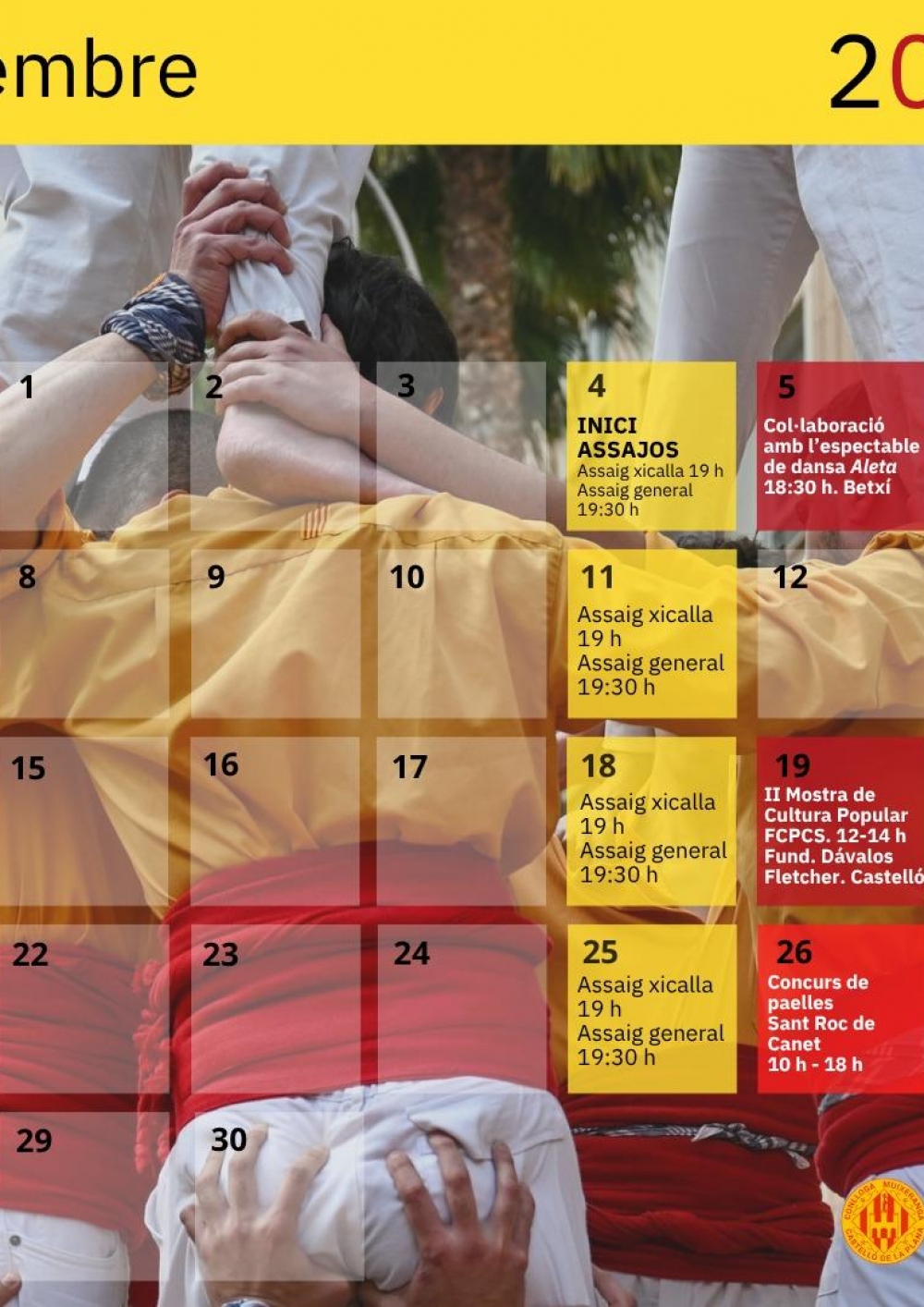 Calendari de setembre de 2026
