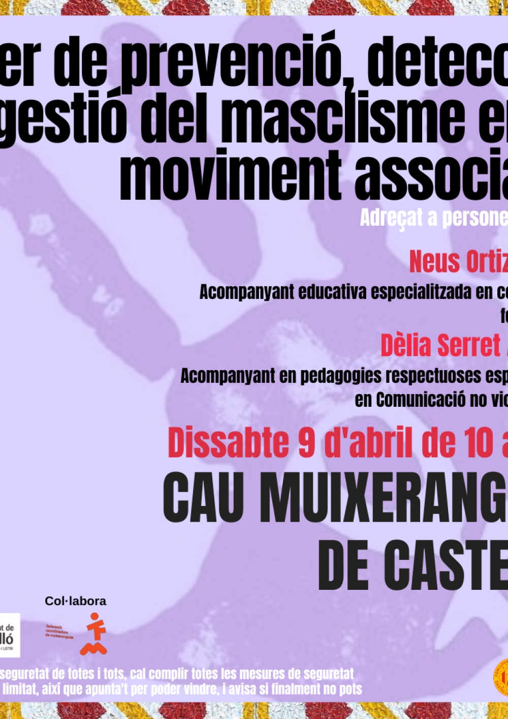 Taller de prevenci&oacute;, detecci&oacute; i gesti&oacute; de masclisme en el moviment associatiu.